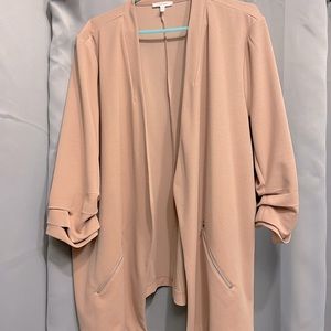 Ruched arm blazer
